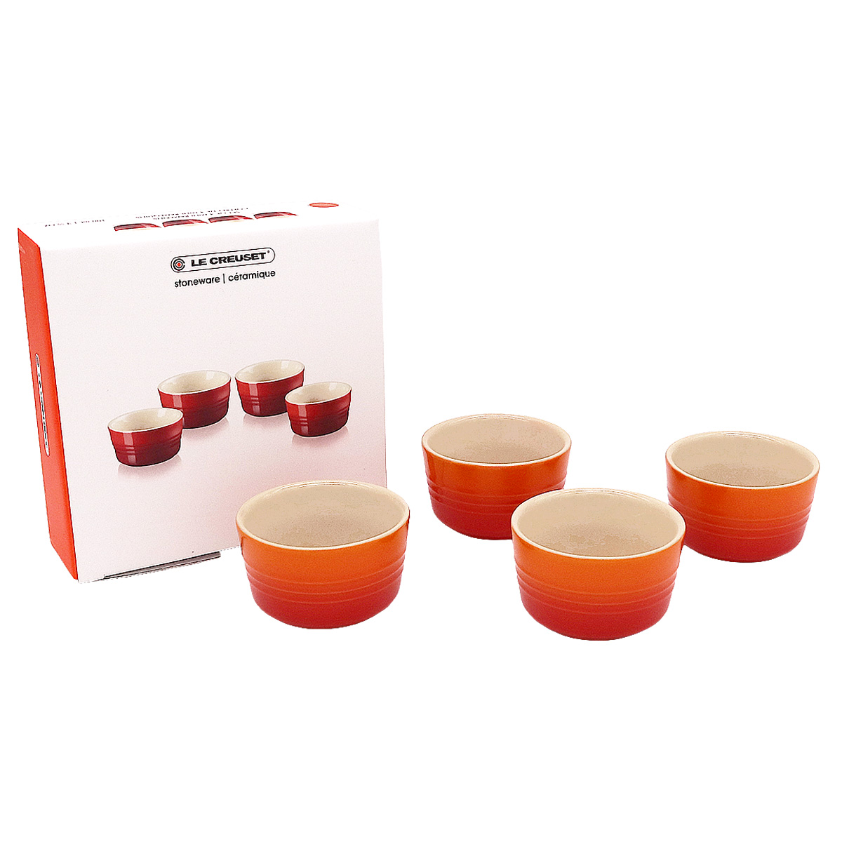 Le Creuset（ル・クルーゼ） ラムカン 100ml 4個セット ストーンウェア