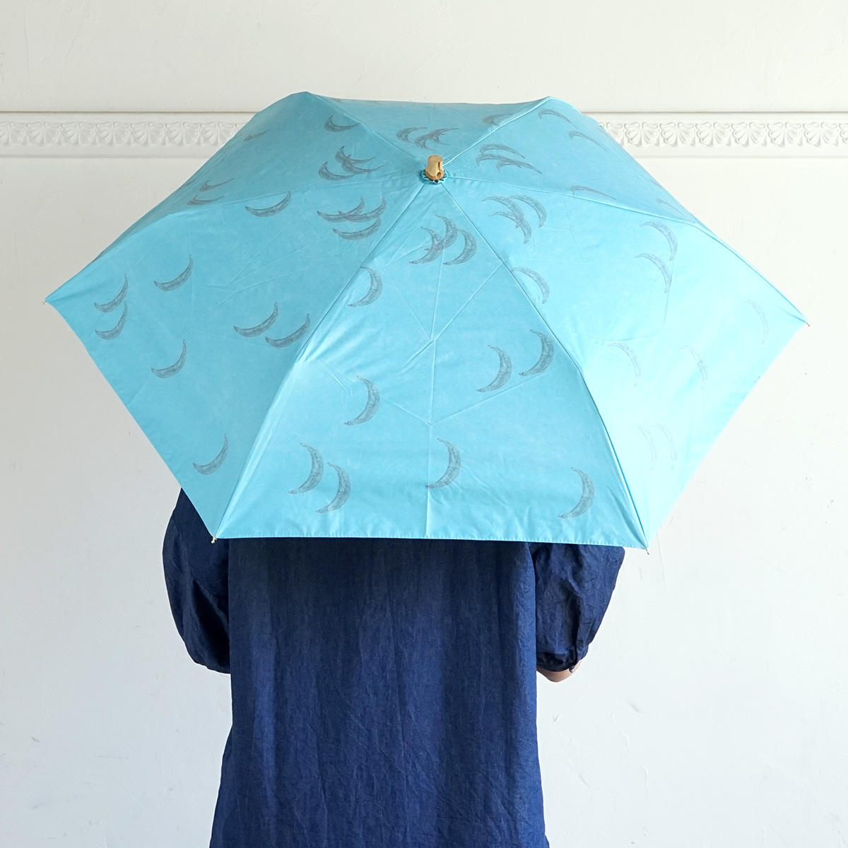 日傘 折りたたみ傘 竹ハンドル ALCEDO アルセド ルプリエ ムーン 吸水