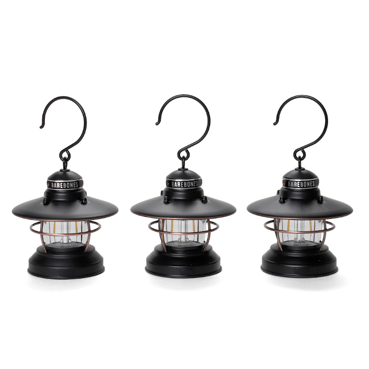 ベアボーンズ　bearbones エジソンミニランタンLED 3個セット 楽天市場】ベアボーンズ ミニエジソンランタンLED 3点セット