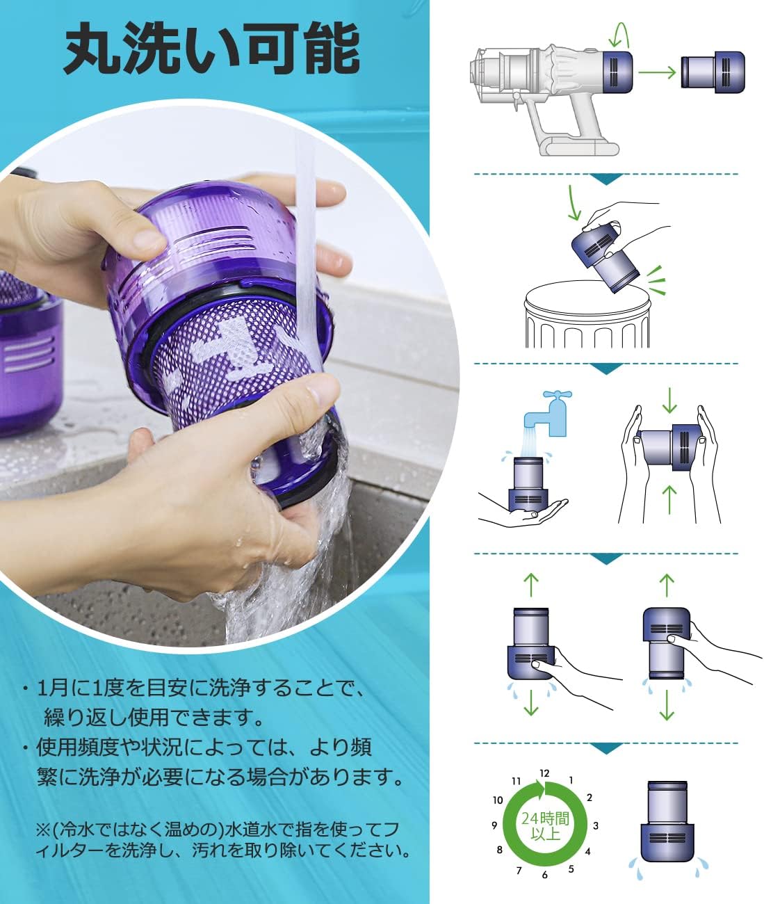 Dyson ダイソン 掃除機 V12 フィルター SV20 SV30 detect slim