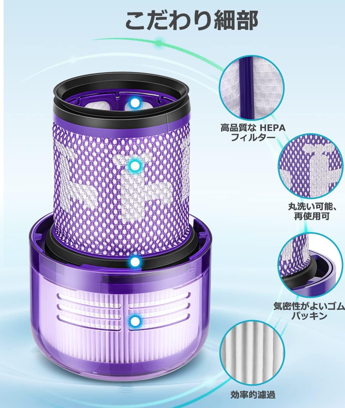 【新品未使用】Dyson HEPA v12 フィルター PN-972126-02 ダイソン hepa filter ヘパフィルター PN.972126-02 - メルカリ
