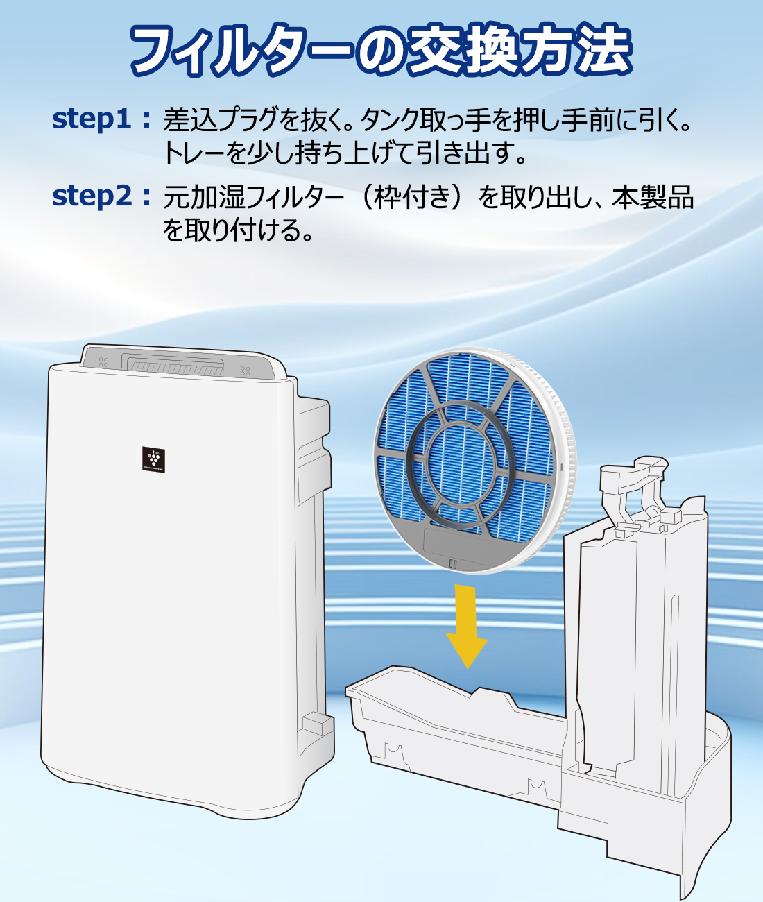 SHARP（シャープ） 加湿フィルター 加湿空気清浄機用 FZ-Y80M 加湿