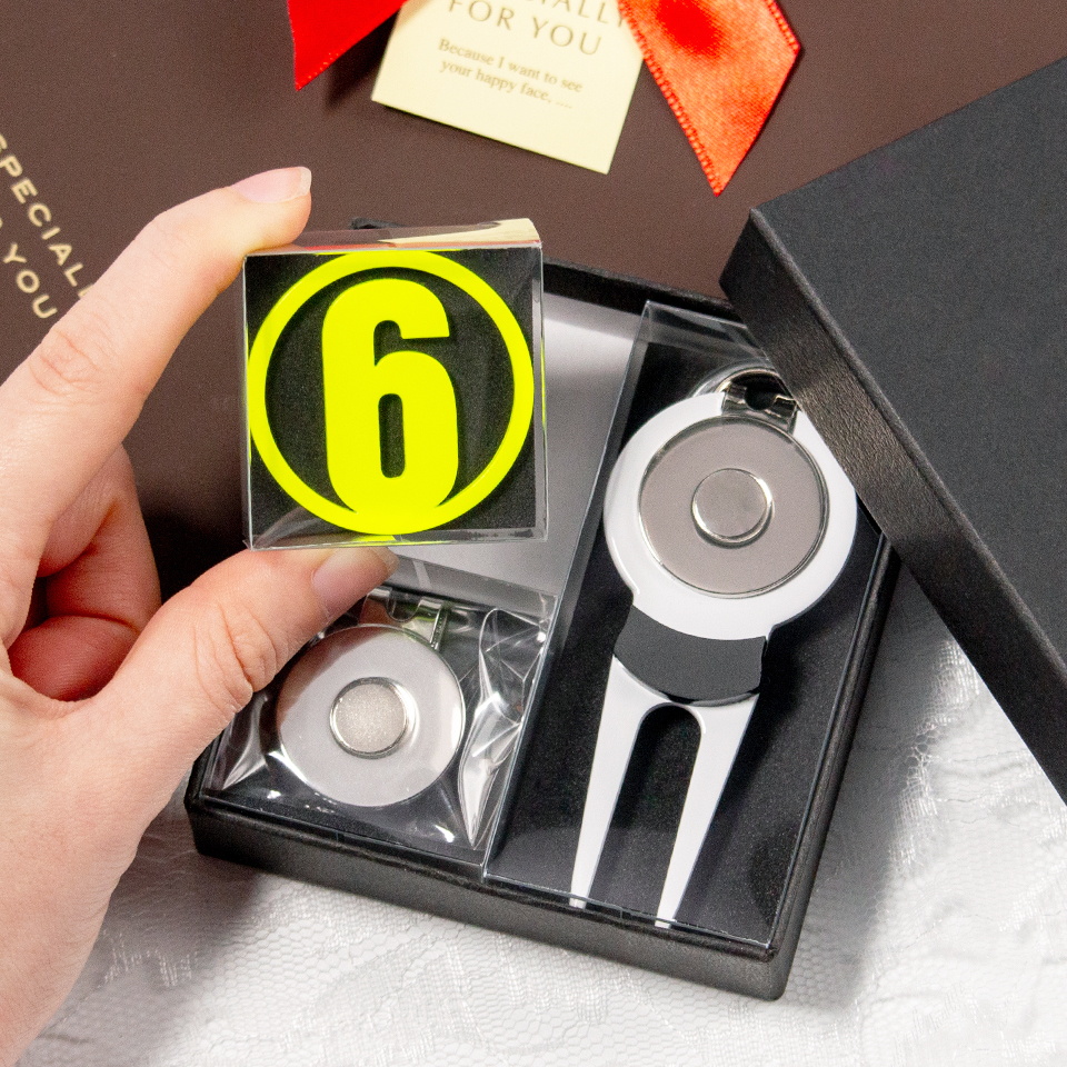 ゴルフ マーカー 名入れ プレゼント グリーンフォーク おしゃれ ボールマーカー オーダーメイド (MARCAM ギフトセット マーカー フォーク1個セット)(gfgi04011) | MARCAM | 20