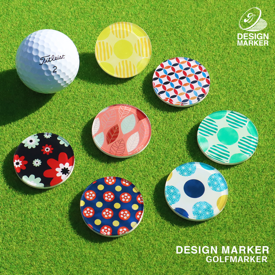 ゴルフ マーカー 名入れ マグネット ボールマーカー おしゃれ プレゼント コンペ 景品  柄 デザイン (golfmarker01) | MARCAM | 01