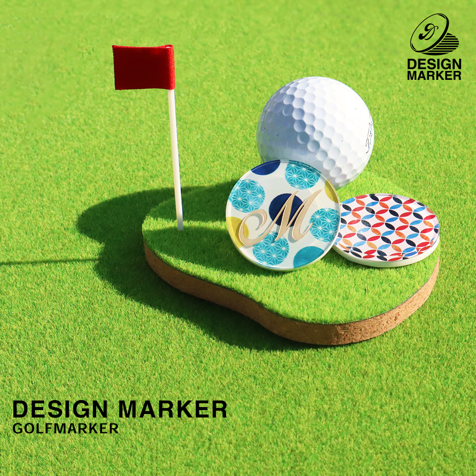 ゴルフ マーカー 名入れ マグネット ボールマーカー おしゃれ プレゼント コンペ 景品  柄 デザイン (golfmarker01) | MARCAM | 03