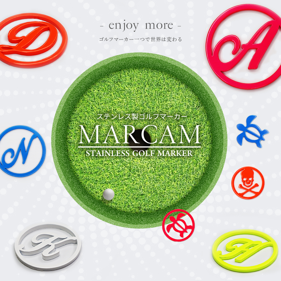 ゴルフ マーカー 名入れ マグネット 蛍光 ボールマーカー おしゃれ コンペ 景品 MARCAM(golfmarker03) | MARCAM | 04