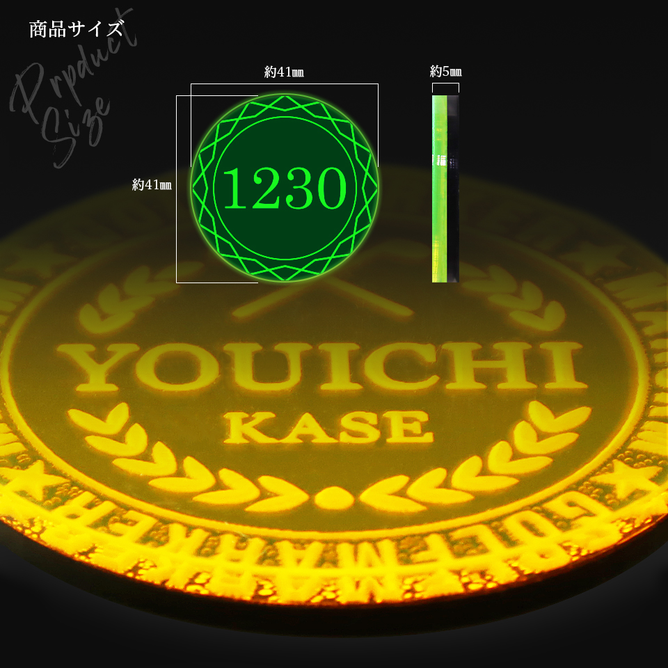 ゴルフ マーカー マグネット ボールマーカー プレゼント 景品 アクリル オーダーメイド 名入れ マグネット MARCAM STELLAR(golfmarker12) | MARCAM | 04