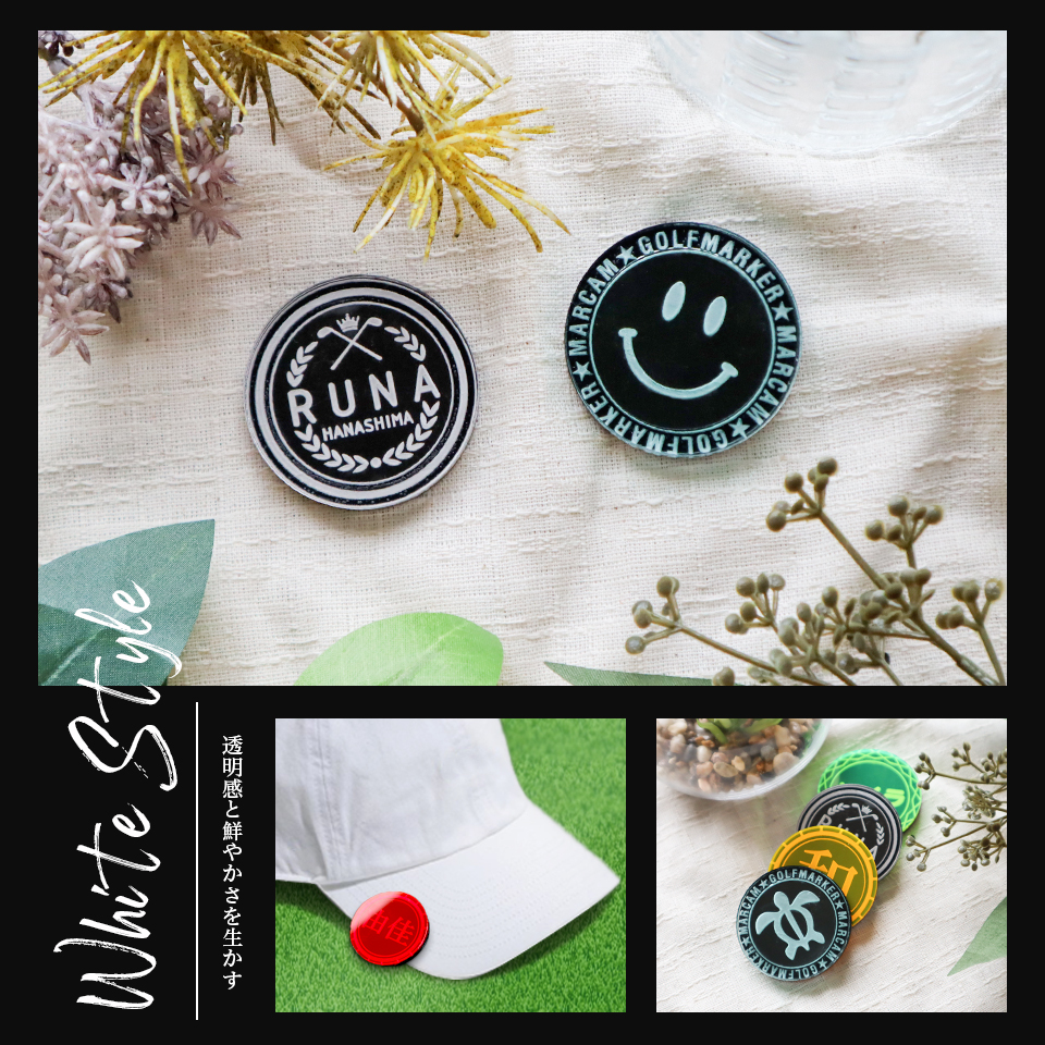 ゴルフ マーカー マグネット ボールマーカー プレゼント 景品 アクリル オーダーメイド 名入れ マグネット MARCAM STELLAR(golfmarker12) | MARCAM | 07