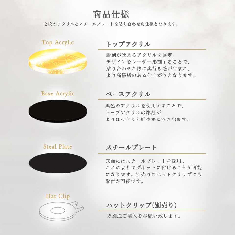 ゴルフ マーカー 名入れ マグネット ボールマーカー おしゃれ コイン メタリック コンペ 景品 MARCAM STELLAR(golfmarker18) | MARCAM | 05