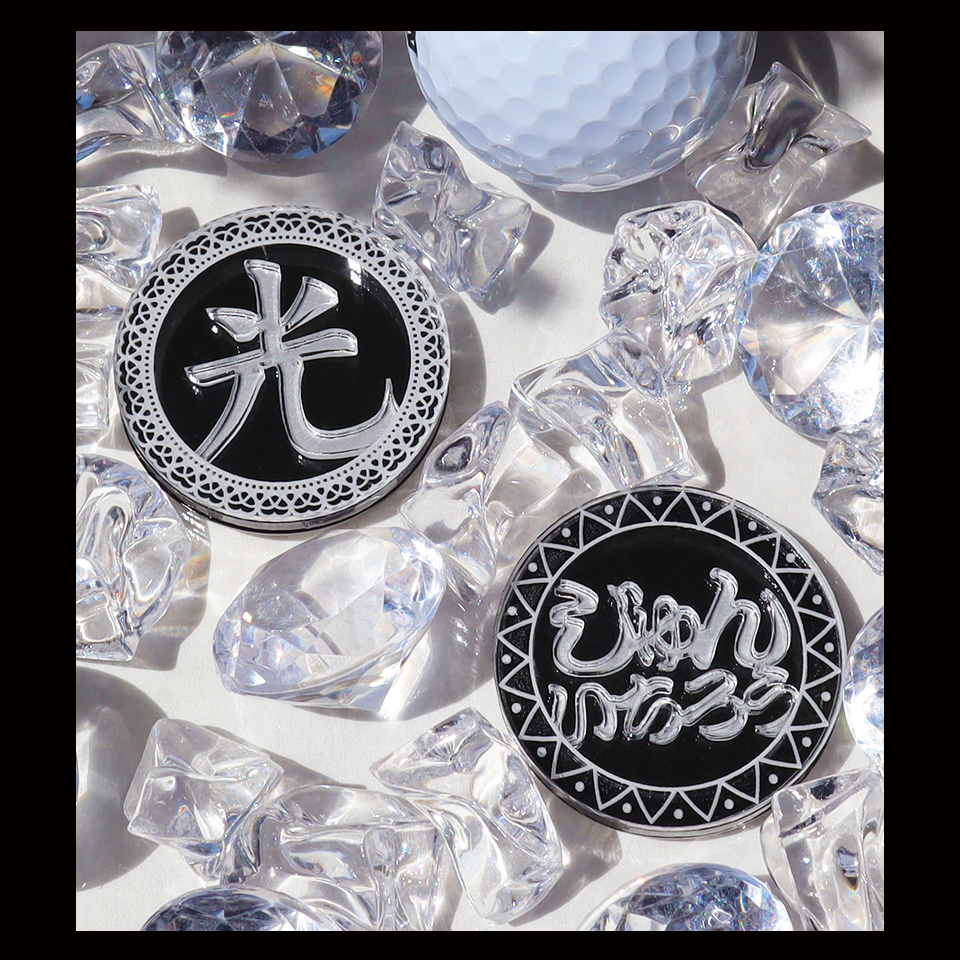ゴルフ マーカー 名入れ マグネット ボールマーカー 大きい おしゃれ 目立つ アクリル プレゼント コンペ  MARCAM Ainoa(golfmarker26) | MARCAM | 02