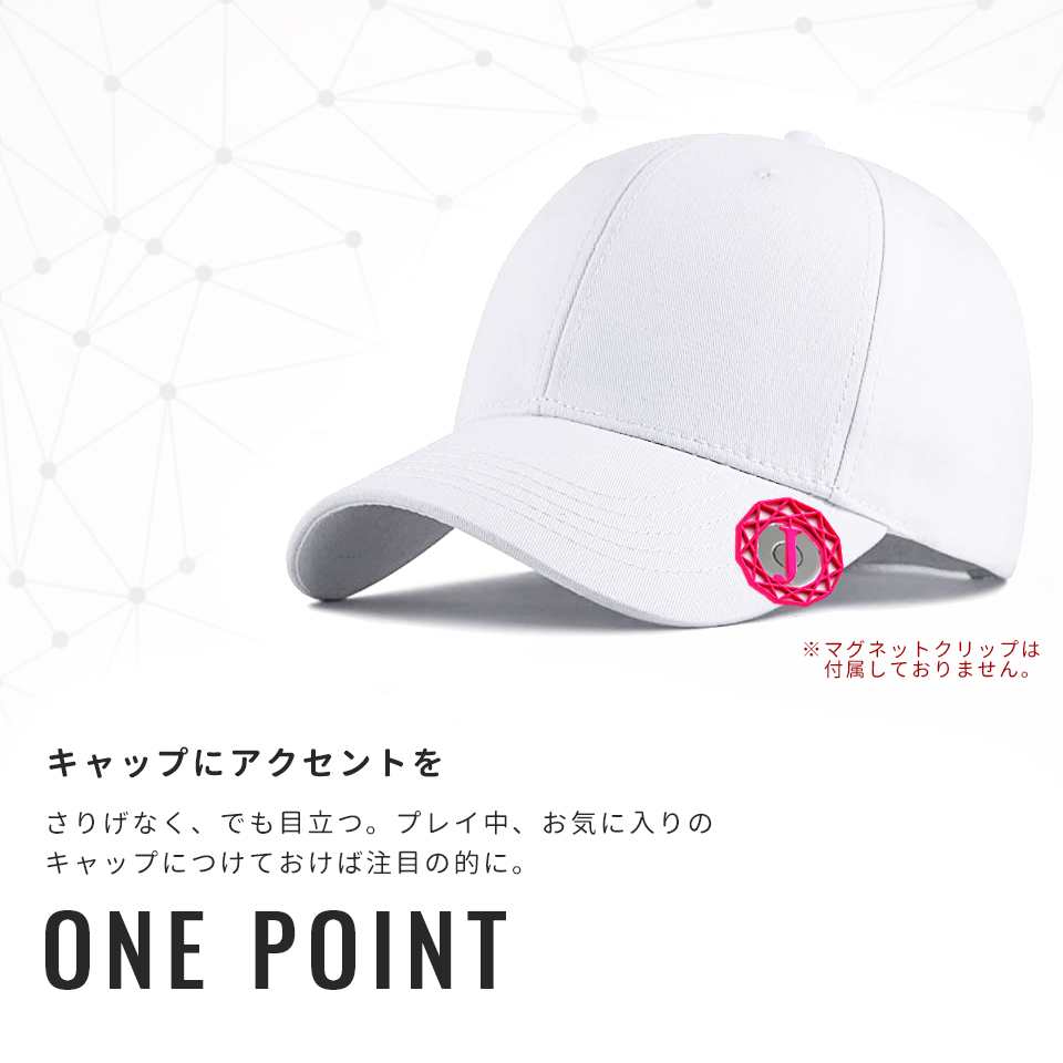 ゴルフ マーカー 名入れ マグネット 蛍光 ボールマーカー 大きい おしゃれ 目立つ ステンレス イニシャル MARCAM DIAMONDS(golfmarker27) | MARCAM | 04