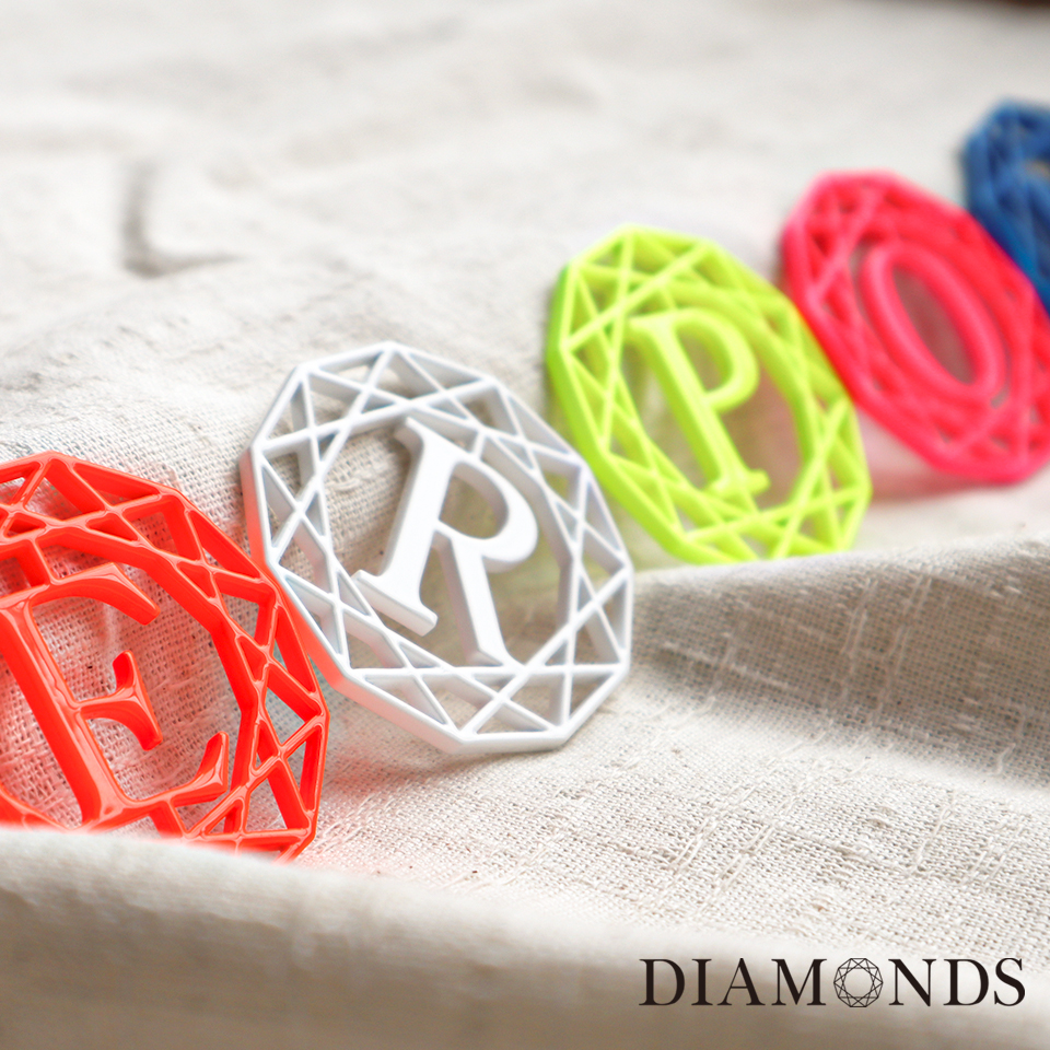 ゴルフ マーカー 名入れ マグネット 蛍光 ボールマーカー 大きい おしゃれ 目立つ ステンレス イニシャル MARCAM DIAMONDS(golfmarker27) | MARCAM | 06