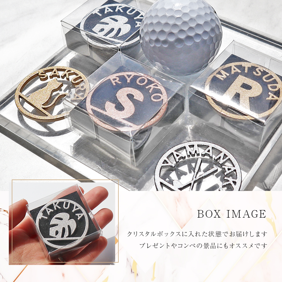 ゴルフマーカー 名入れ おしゃれ メタリック 上品 ボールマーカー プレゼント コンペ 景品 MARCAM SYMBOL ARCH(golfmarker30) | MARCAM | 09