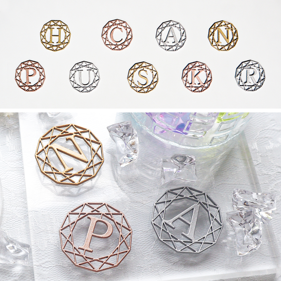 ゴルフ マーカー 名入れ マグネット メタリック ボールマーカー おしゃれ 目立つ ステンレス イニシャル MARCAM DIAMONDS(golfmarker33) | MARCAM | 08