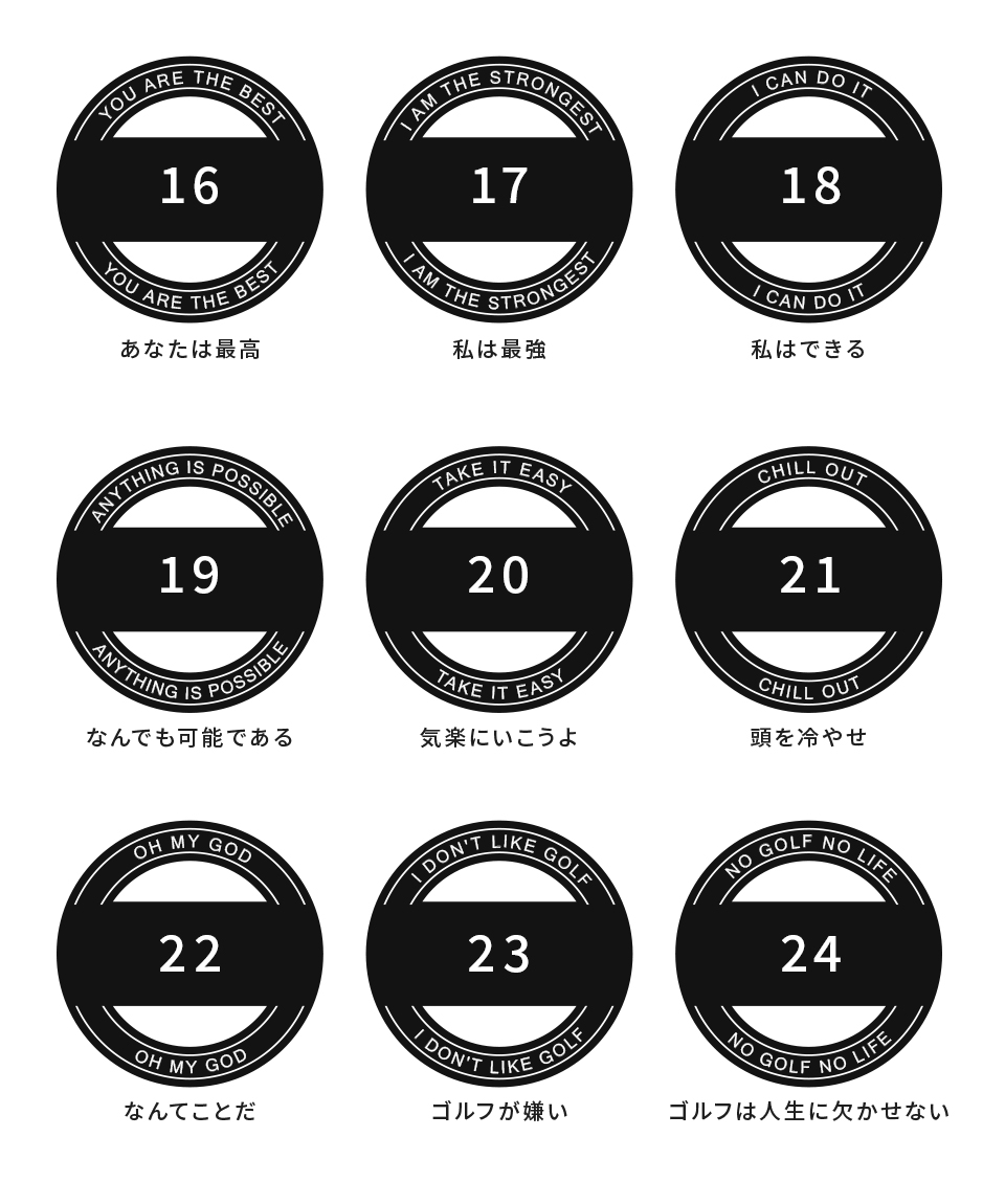 ゴルフ マーカー 名入れ マグネット ボールマーカー 蛍光 大きい アイテム おしゃれ レディース オリジナル 1個 還暦 名前 MARCAM MELOGO(golfmarker45) | MARCAM | 27