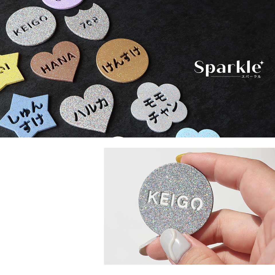 ゴルフ マーカー 名入れ マグネットボールマーカー  蛍光 大きい ラメ おしゃれ レディース オリジナル 1個 還暦 名前 MARCAM Sparkle(golfmarker46) | MARCAM | 38