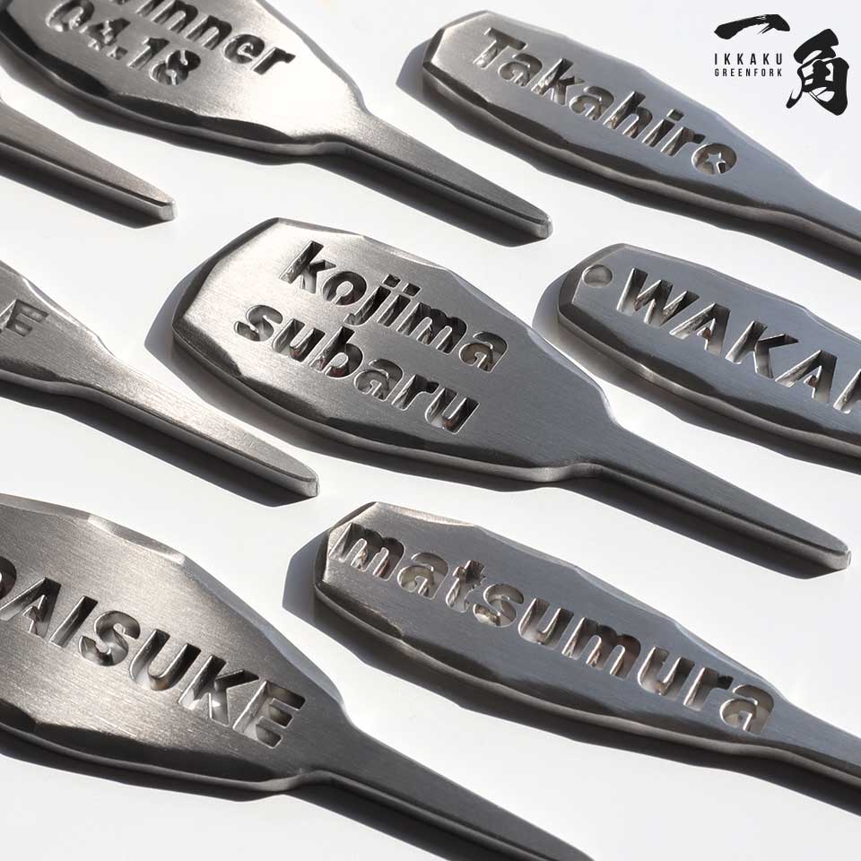 ゴルフ グリーンフォーク 1本 名入れ 高級 カラビナ リール ステンレス コンペ 景品 プレゼント マーカム MARCAM 一角 -IKKAKU-(greenfork06) | MARCAM | 09