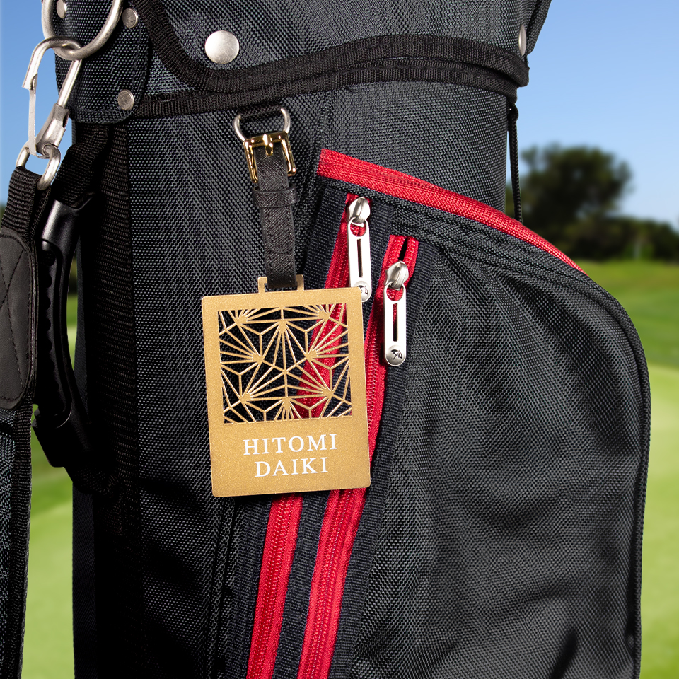 ゴルフ ネームプレート 高級 金属 名札 ゴールド 名入れ バンド ネームタグ ステンレス 作成 旅行 マーカム MARCAM NOTA (nametag04) | MARCAM | 35