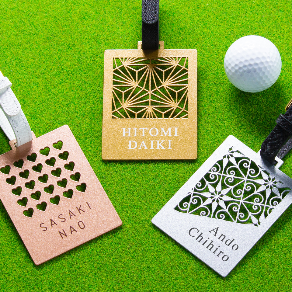 ゴルフ ネームプレート 高級 金属 名札 ゴールド 名入れ バンド ネームタグ ステンレス 作成 旅行 マーカム MARCAM NOTA (nametag04) | MARCAM | 33