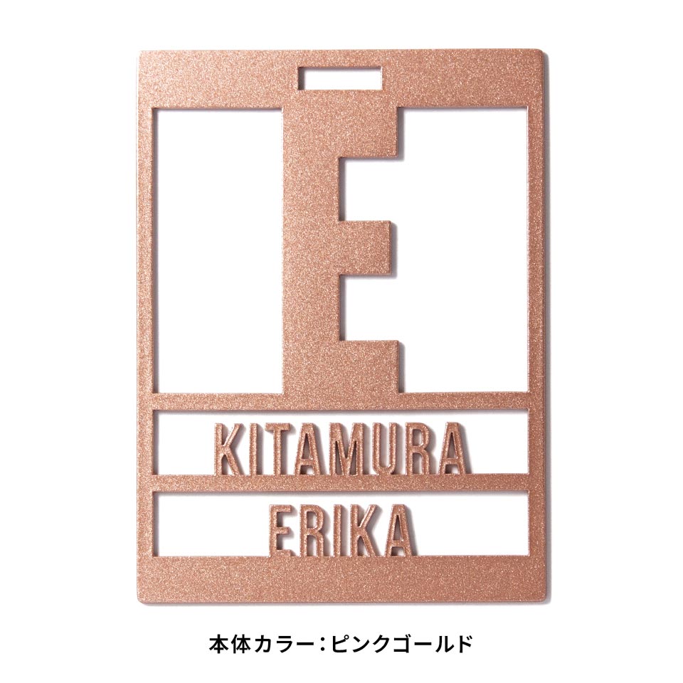 ネームタグ ゴルフ 名入れ おしゃれ スーツケース 旅行 オーダー ネームプレート 名札 ステンレス ゴールド シルバー 刻印 マーカム MARCAM FORTE (nametag05) | MARCAM | 18