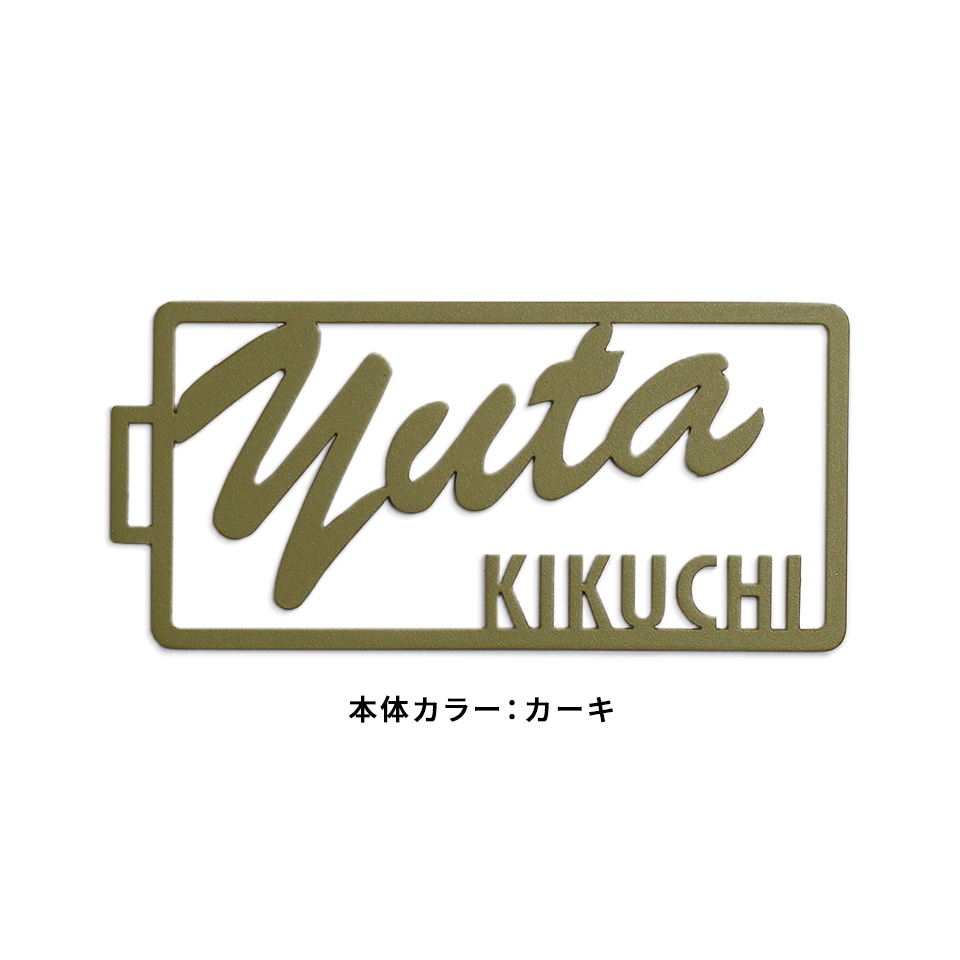 ネームタグ ゴルフ 名入れ おしゃれ 刻印 スーツケース ネームプレート 名札 ステンレス 旅行 オーダー マーカム MARCAM cadre(nametag06) | MARCAM | 06