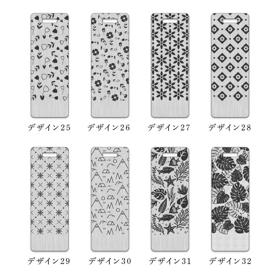 ゴルフ ネームプレート 高級 金属  刻印 ベルト 名札 名入れ ネームタグ ステンレス 木目 作成 旅行 マーカム MARCAM Ghara(nametag11) | MARCAM | 13