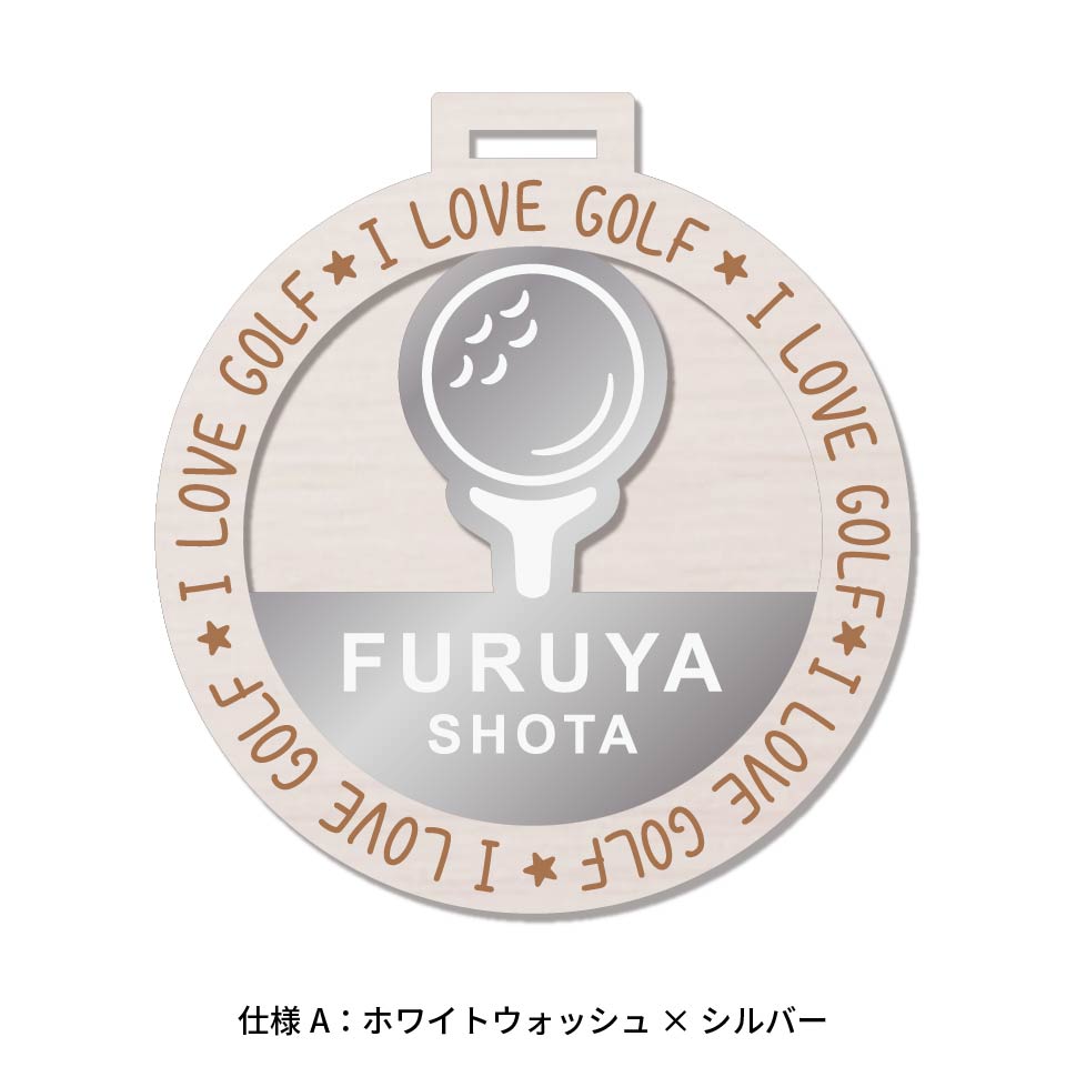 ネームタグ ゴルフ 子供 名入れ ベルト 犬 野球 サッカー 猫 ベルト おしゃれ スーツケース 旅行 ネームプレート 名札 木製  MARCAM lolog(nametag16) | MARCAM | 02