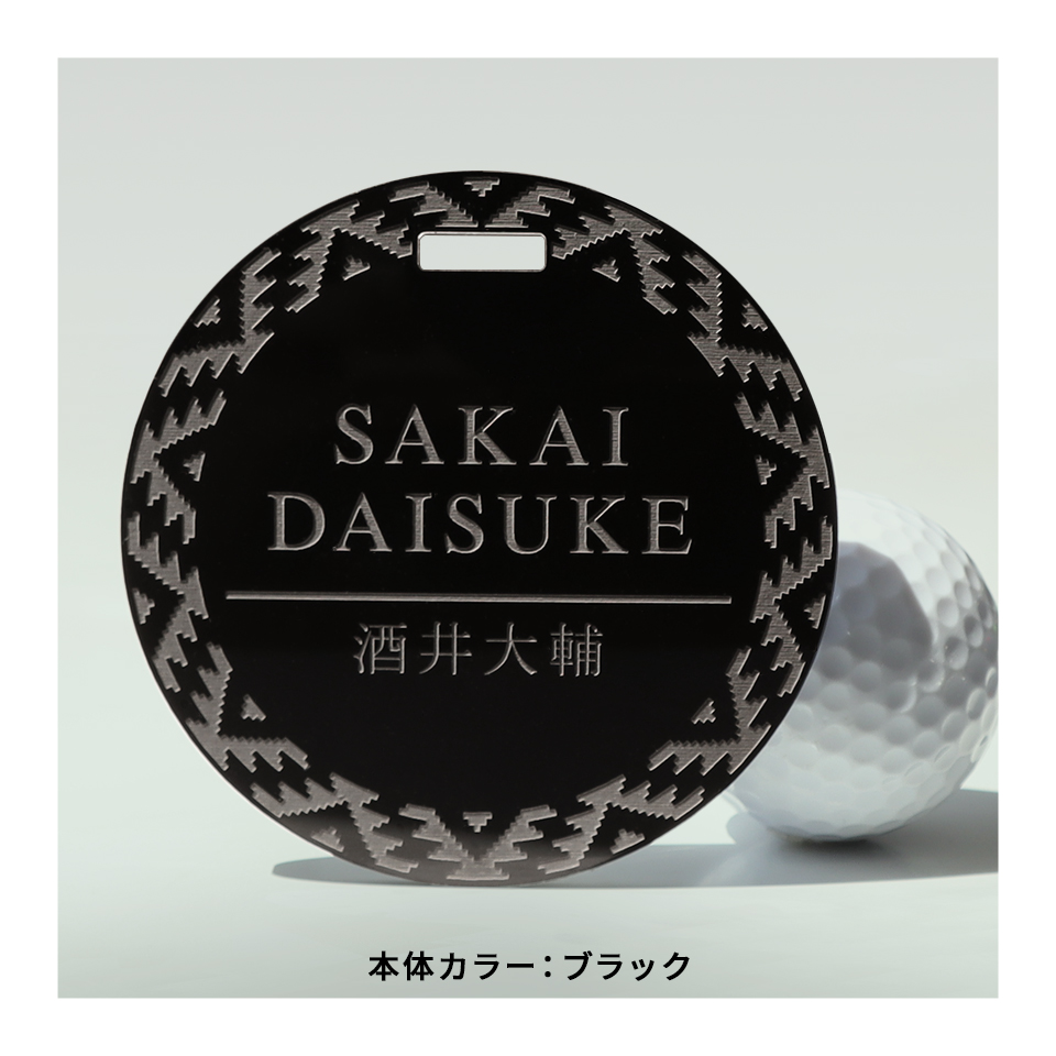 ゴルフ ネームプレート 刻印 ネームタグ 子供 名入れ ベルト 犬 野球 サッカー オーダー 旅行 おしゃれ 推し toiro (nametag19) | IDEA MAKER | 10
