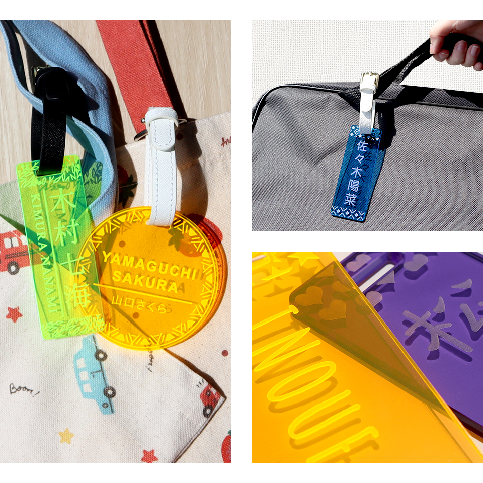 ゴルフ ネームプレート 刻印 ネームタグ 子供 名入れ ベルト 犬 野球 サッカー オーダー 旅行 おしゃれ 推し toiro (nametag19) | IDEA MAKER | 29