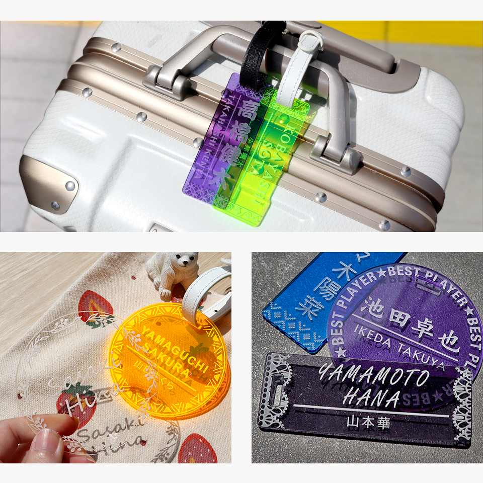 ゴルフ ネームプレート 刻印 ネームタグ 子供 名入れ ベルト 犬 野球 サッカー オーダー 旅行 おしゃれ 推し toiro (nametag19) | IDEA MAKER | 30