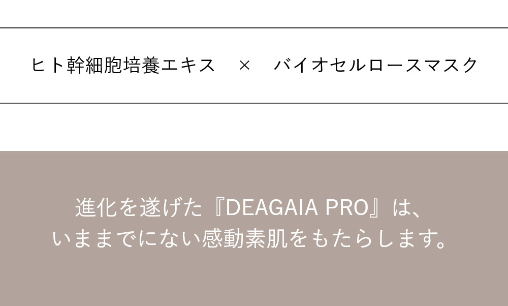 DEAGAIA PRO ヒト幹細胞コスメ パック シートマスク ディア