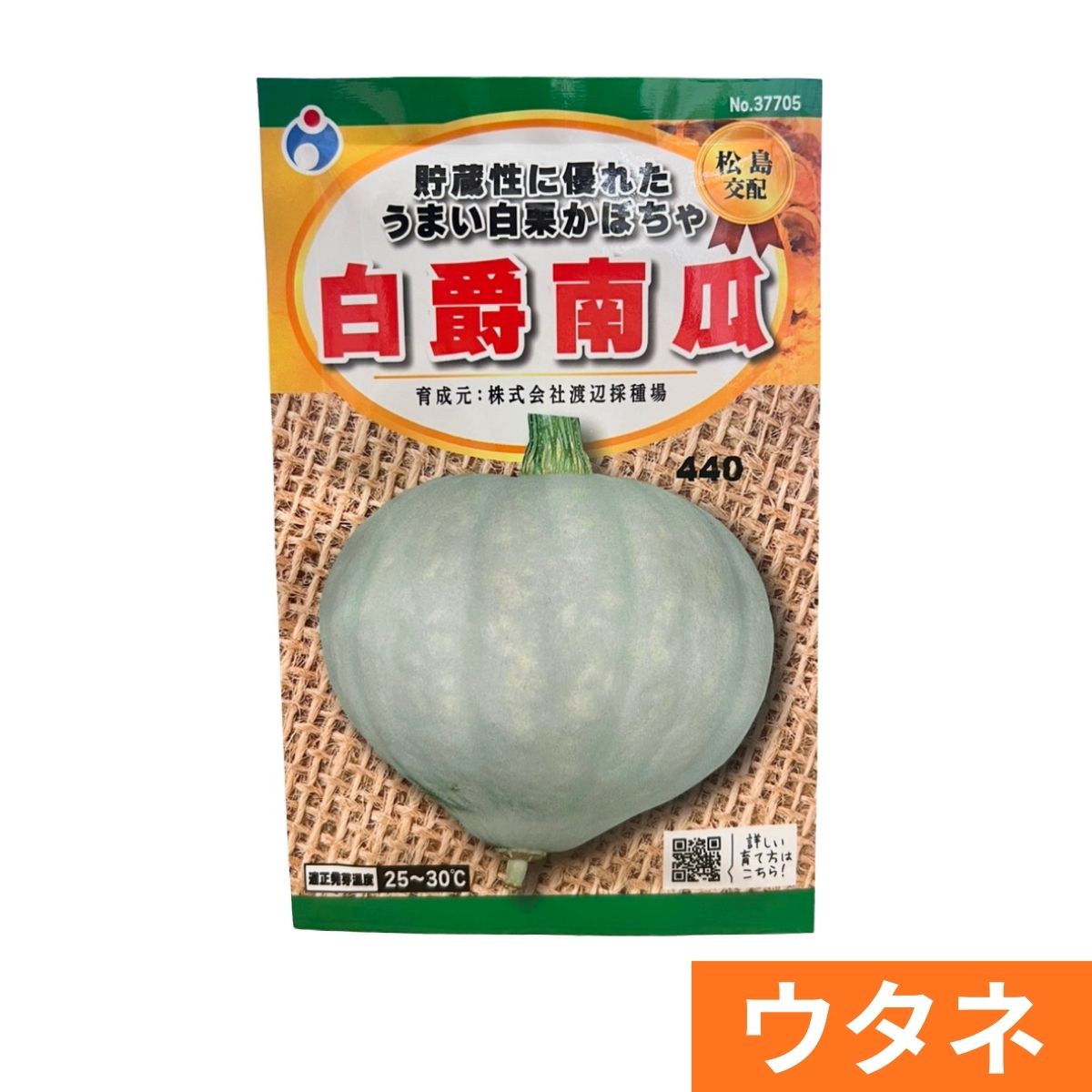 白爵南瓜(かぼちゃ)（種:ウタネ） 爆買 : プロ農業 家庭菜園のお店