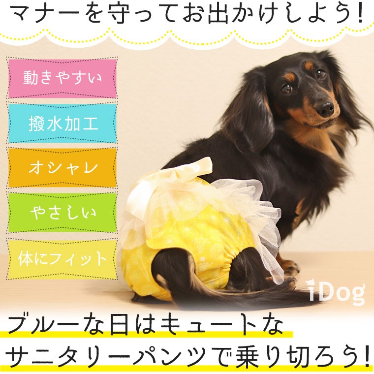 60 Off 犬用トイレ用品 Idog サニタリーパンツ 花柄 リボン メール便ok Idog 通販 Yahoo ショッピング