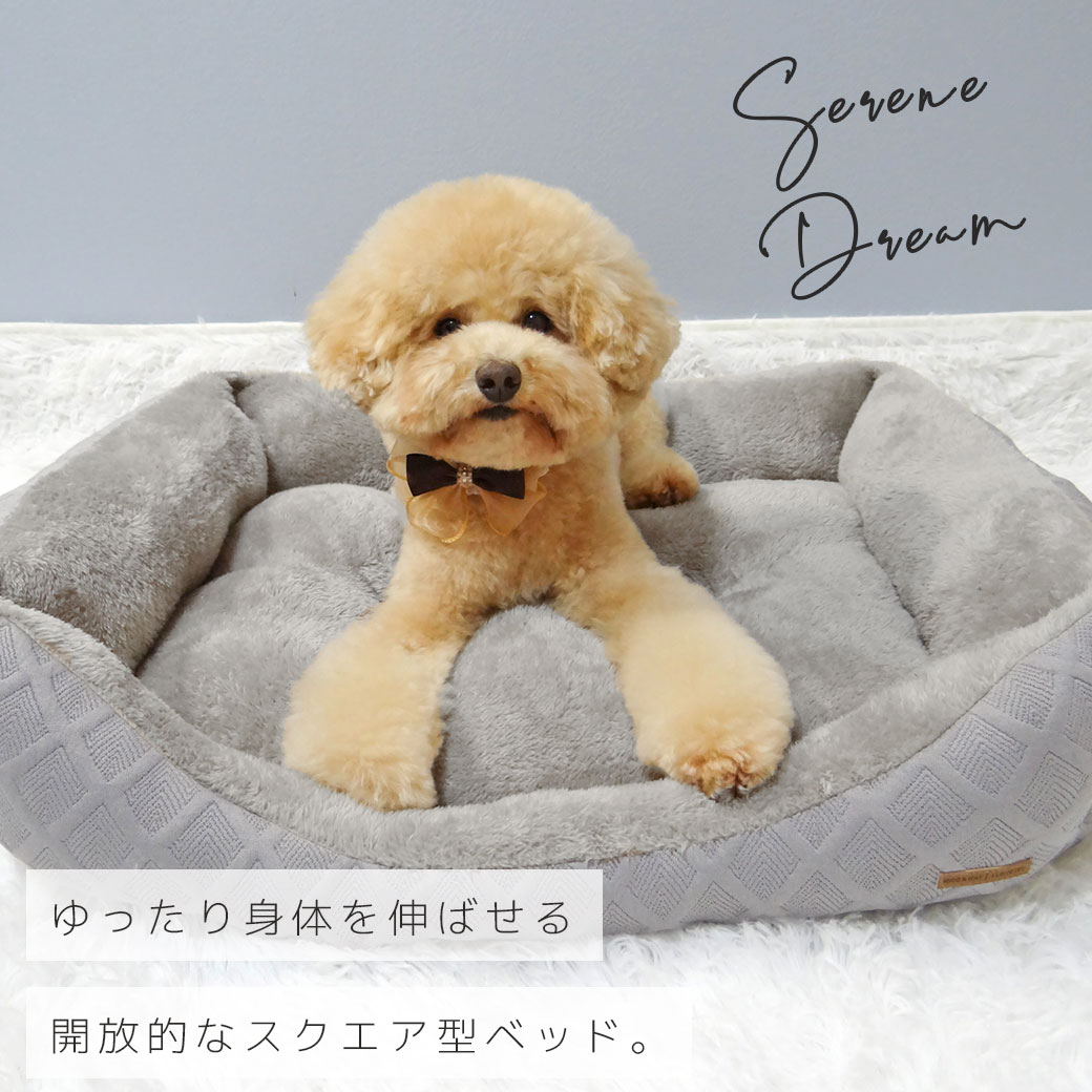 犬 猫 ベッド IDOG&ICAT スクエアベッド Mサイズ アイドッグ ベッド クッション マット ソファ カドラー