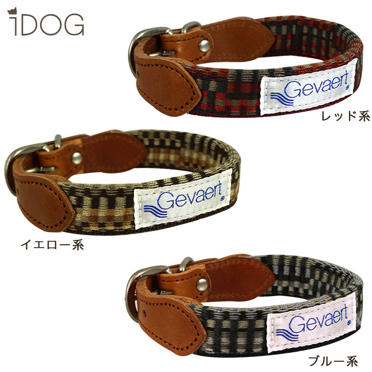 ハロウィンセール 30%OFF 犬首輪 Gevaert×iDog 犬用首輪 モザイク アイ 