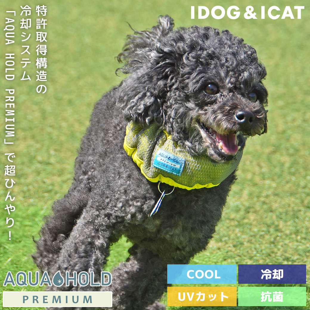 ひんやり 犬 服 iDog AQUA HOLD ひんやり空冷&保水 Wクールネッククーラー アイドッグ 犬の服 犬服