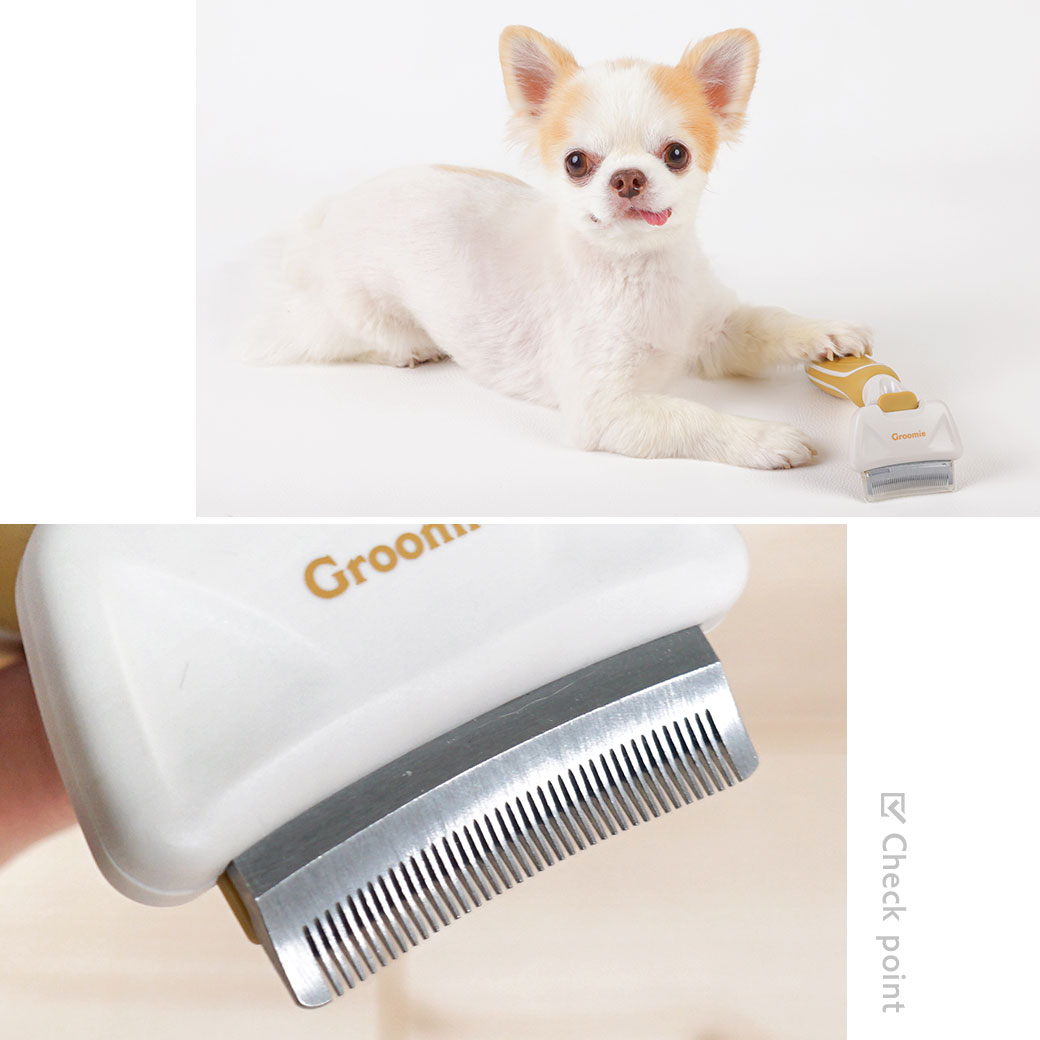 iDog 犬 猫 ブラシ IDOG&ICAT Groomie アンダーコートリムーブ Sサイズ