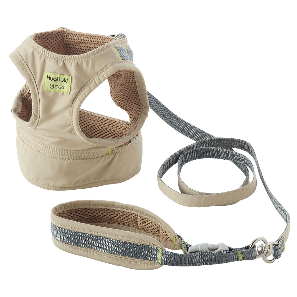 限定色ピンクベージュ✳︎ and hug.✳︎犬ハーネス＆多機能リード 限定色ピンクベージュ✳︎ and hug.✳︎犬ハーネス＆多機能リード 楽天