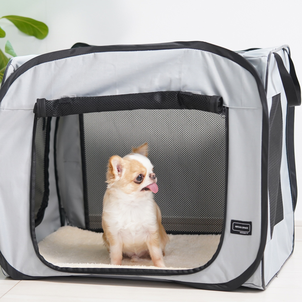 iDog 犬用ゲージ REFUGE SPACE 防水・撥水ソフトケージ・防災用