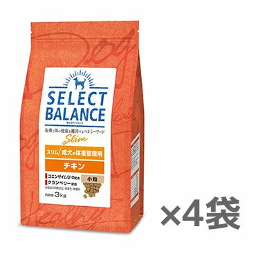 SELECT BALANCE ドッグフード セレクトバランス スリム チキン 3kg×4袋