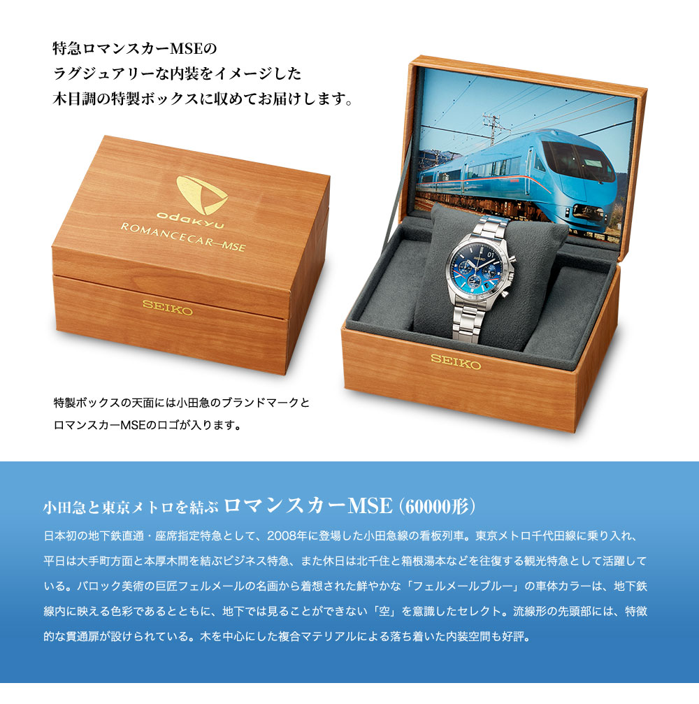 SEIKO（セイコー） 特急ロマンスカーMSEウオッチ 小田急線開業95周年 