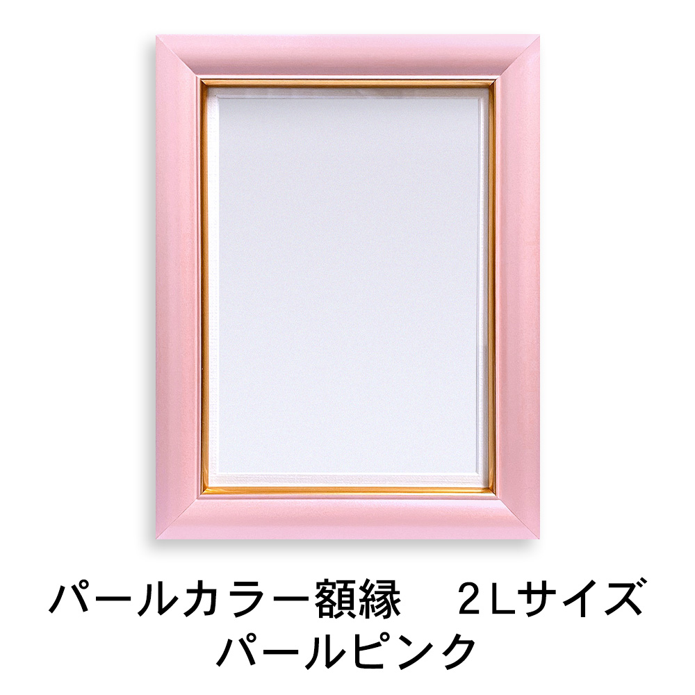 フォトフレーム 額縁 13色 写真立て 2L サイズ カラー たて プレゼント