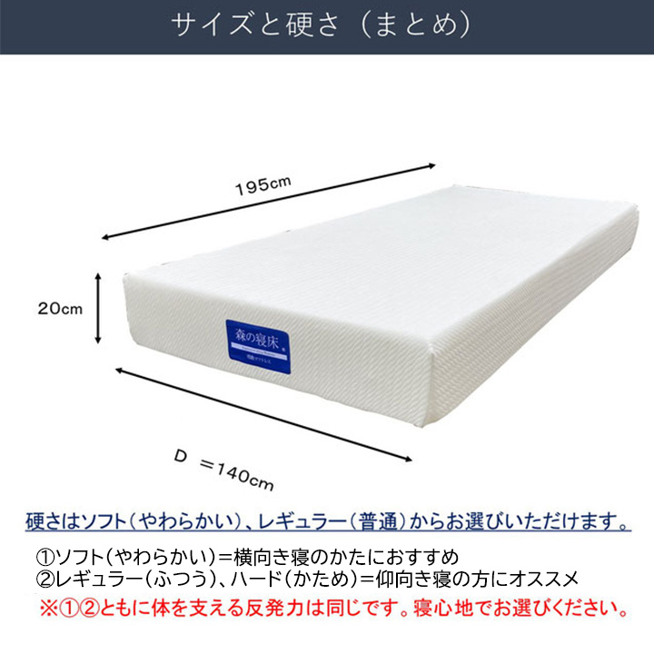 マットレス ダブル 感動マットレス ノンスプリング 低反発 高反発