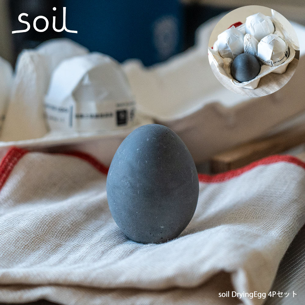ソイル ドライングエッグ 4個セット soil Drying Egg 調湿脱臭剤 珪藻土｜ienolabo｜02