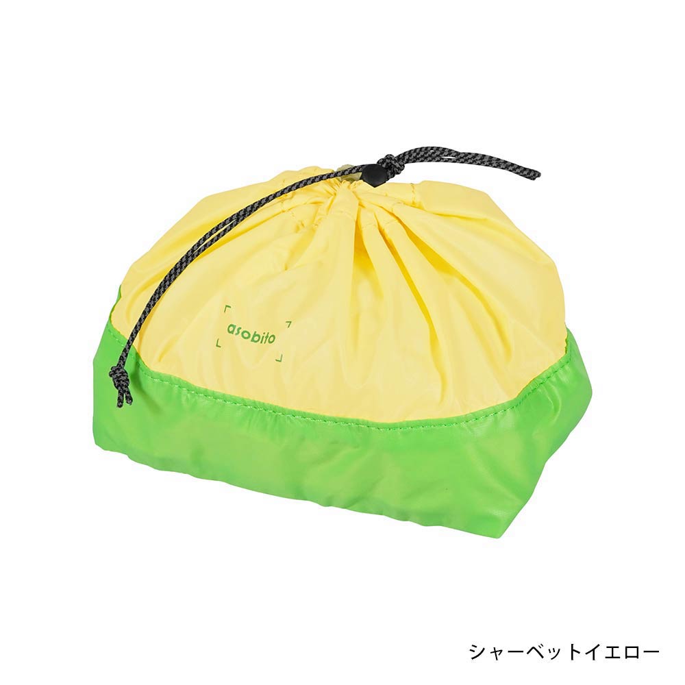 asobito（アソビト） スタッフサック L 10L 軽量ポーチ 巾着 : イエノ