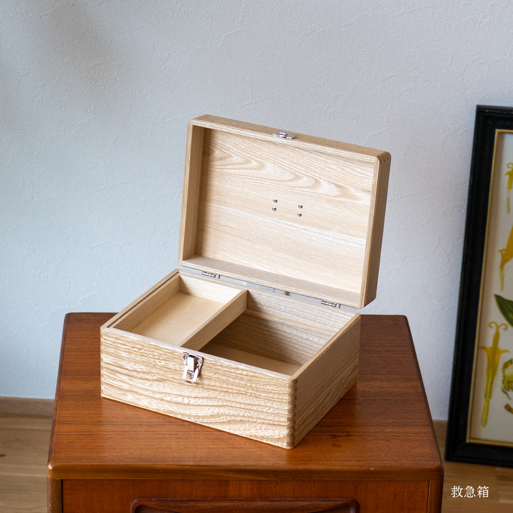 国産セン材の救急箱 GAKUNAN 岳南木工商会 収納 道具箱 木箱 : イエノ