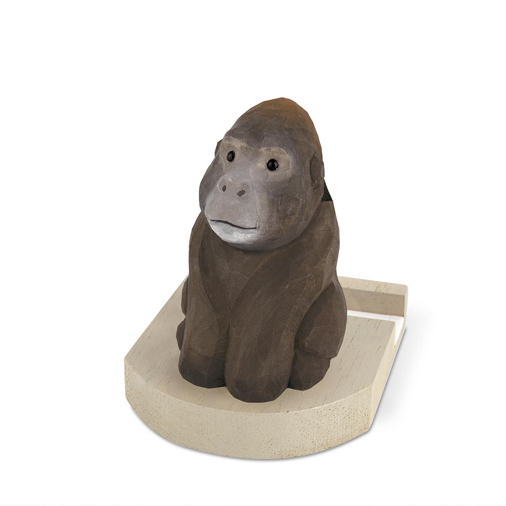 キシマ Fika フィーカ スマホスタンド 動物 木彫り 木製 卓上 デスク