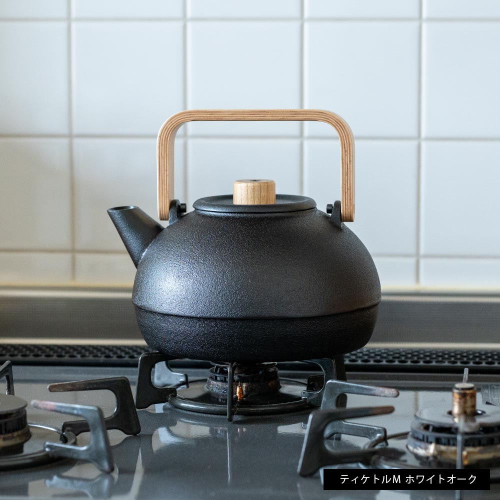 鋳心ノ工房 ティケトル M 山形鋳物 急須 緑茶 鉄瓶 日本製 : イエノ