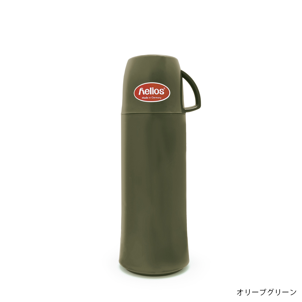 値下げ期間限定【未使用】 オリーブ　蓋つき ポット　20cm helios エレガンス 500ml ヘリオス ガラス魔法瓶 ポット ジャグ
