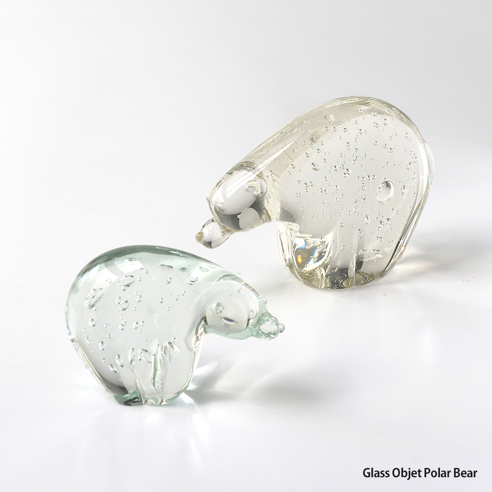 DETAIL（ディテール） Glass Objet Polar Bear Small ホッキョクグマ